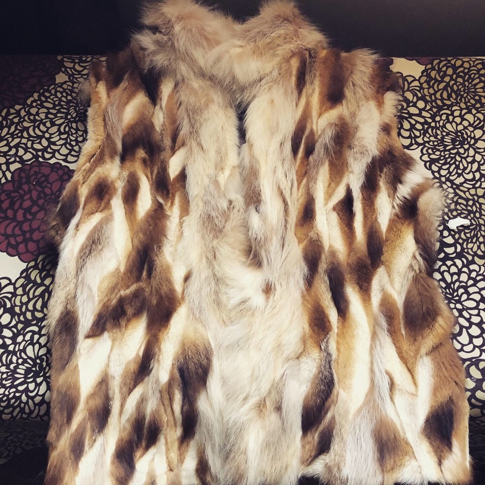 Fox fur vest. Made in Argentina